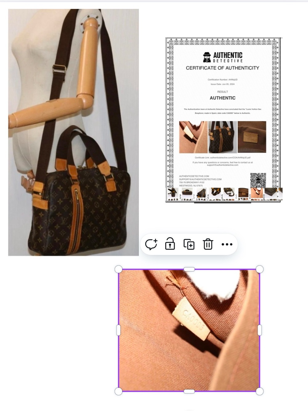Vintage Louis Vuitton monogram Sac Bosphore 2 way messenger crossbody commuters